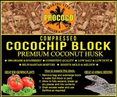 Prococo COCO CHIP – 4 PACK Coco Husk | Organic Coir – Reptile Plants soil