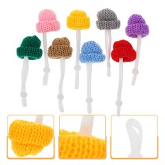 8Pcs Knitted Reptile Mini Hats Adorable Snake Lizard Wearing Adjustable Hats