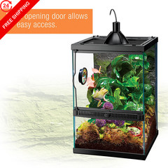 Zilla 11 Gallon Glass Tropical Vertical Habitat Starter Kit for 11 GAL, Clear