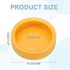 Reptile Food Bowl Worm Water Dish Ceramic Pet Bowl Small 4 Inch Clay