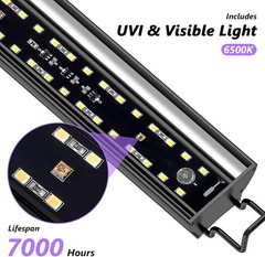 39-Inch LED UVB Reptile Light with Auto On/Off & Preset Day-Night Cycle Dimming
