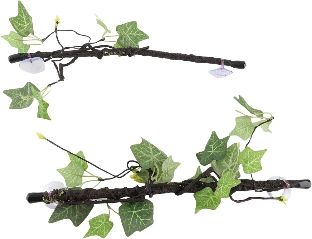 Reptile Corner Branch 2 pcs Plastic Strong Durable Imitation Bendable Jungle