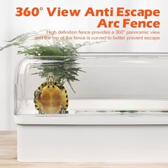 Turtle Tank Starter Habitat Kit,Complete Aquatic Terrarium Enclosure with Filter