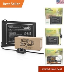Reptile Heat Pad – Adjustable Under-Tank Heater for 10-20gal & 30-40gal Tanks