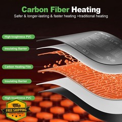 Reptile Heating Pad with Internal SensorandThermostat, 8″ x 18″ 24W Under Tan…
