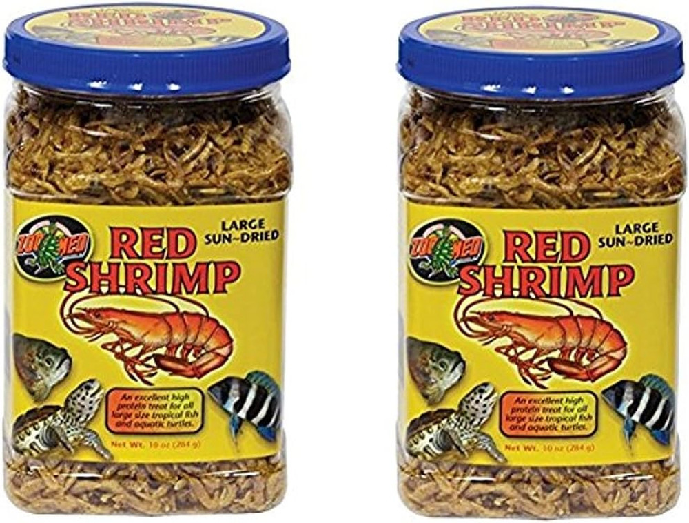 (2 Pack) Large Sun-Dried Red Shrimp 10Oz Each