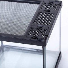Mini Reptile Glass Terrarium Front Opening Door Full View Visually Appealing