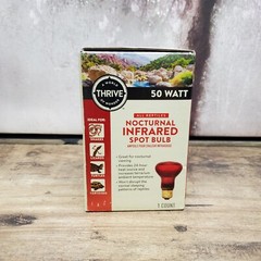 NOCTURNAL INFRARED HEAT LAMP/SPOT BULB REPTILE THRIVE 50 WATT