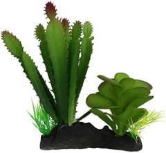 Reptile, Komodo Succulent and Cactus Habitat Ornament (1 count)