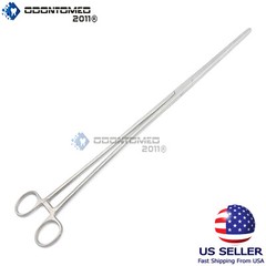 16″ 40cm Reptile Hemostat Forceps Tongs Lizard Snake Iguana Bearded Dragon Tegu