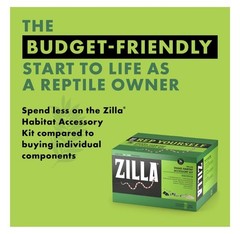 Zilla Snake Reptile Habitat Starter Deluxe Kit. Reptile UV Light Accessories