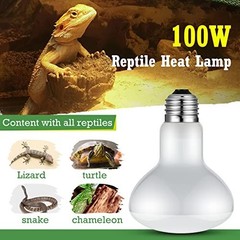 8 Pcs 100W Reptile Heat Lamp Bulbs – UVA Basking Light for Bearded Dragons, Turt