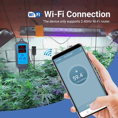 Humidity Controller Reptile Humidistat Thermostat WiFi IHC-200 Humidification CF