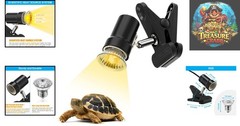 Durable 50W Turtle Heat Lamp – Adjustable UVA UVB Bulb for Reptiles & Amphibians