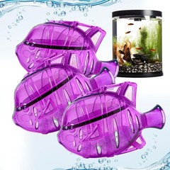 Tank Pals Clarence the Clarifier Fish 6 pk, PurpleOrange Aquarium Treatment…