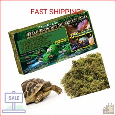 Riare 7 OZ Premium Sphagnum Moss for Reptiles- 10QT Natural Live Moss Reptile Mo