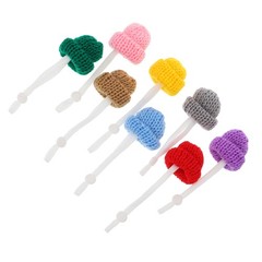 8Pcs Knitted Reptile Mini Hats Adorable Snake Lizard Wearing Adjustable Hats
