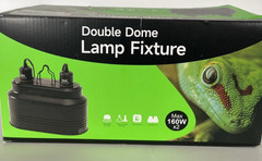 Double Dome Lamp Fixture 160W x 2 Reptile