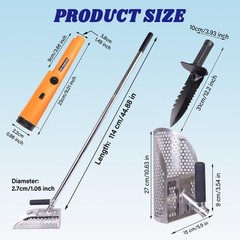 Sand Scoop for Metal Detecting, Heavy Duty Stainless Steel Metal Detecting Sa…