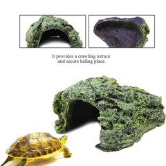 Tnfeeon Reptile Hiding, Reptile Box Shelter Terrarium Hideout Caves for Aquar…