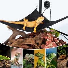 2-in-1 Reptile Heating Hammock, Heating Pad, Dimming Controller, Lizard.
