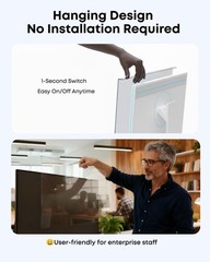 [2-Pack] 24 Inch Hanging Anti Blue Light Monitor Screen Protector – Blocks 87…