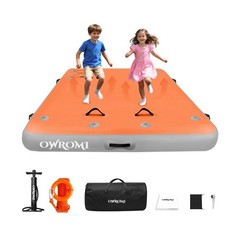 Inflatable Floating Dock Air Platform, 6/8/10ft Air Dock Platform Floating Is…