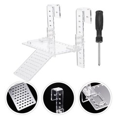 Turtle Basking Platform Acrylic Wall Mount Floating Ramp Reptile Tank Rest Shelf