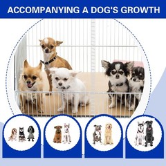 9 PCS Dog Crate Divider Panel with Ties, 11.8″ x 11.8″ Transparent PVC Pet Ke…