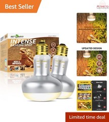 2 Pack 100W Incandescent Heat Lamps for Reptiles Chickens Brooder Natural Light