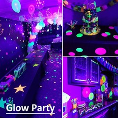 Solhice 60ft Black Light String Lights for Glow Party, 240 60ft,