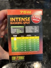 NEW Lot of 3 Exo Terra Intense Basking Spot 75W Reptile Heat Lamp Bulbs PT2136