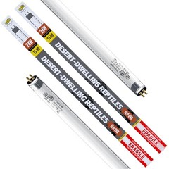 T5 Reptile 24W UVB 10.0 Tube, 2-Pack for 24 Watts 2-pack T5 Tubes Uvb10.0