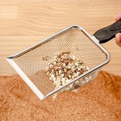Reptile Sand Scooper Stainless Steel Fine Mesh Shovel Terrarium Litter Cleaner