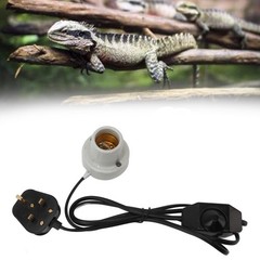 Heat Lamp Holder Professional Ceramics For Reptile Enclosures Easy To Use