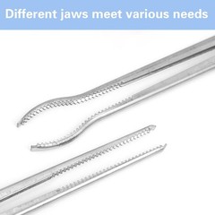 2 PCS Snake Feeding Tongs 15 Inch Extra Long Stainless Steel Reptile Feeding Ton