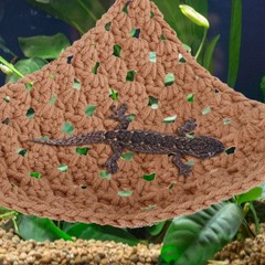 Vertical Space Saving Reptile Cage Hammock Bed for Lizards and Snake Pets