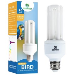 UVA UVB Light Bulb for Birds 2.4 UVB 20W Compact Flourescent Lamp for All Kinds