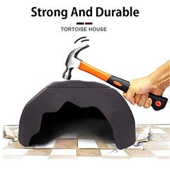 TINTON LIFE Reptile Hideouts Box with 2 Ceramic Sinks to Increase Humidity