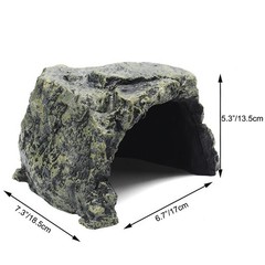 Besimple Aquarium Fish Hide Cave Decoration, Reptile Rock Hideouts Stone Cave…