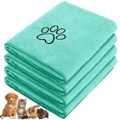 4 Pack Dog Towels for Drying Large Microfiber Grooming Tools Absorbent Soft B…