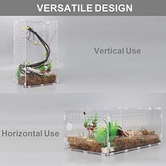 Aiicioo Micro Habitat Terrarium Enclosure 8x6x14 Inches