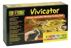Exo Terra Vivicator Vibrating Reptile Feeding Dish with Remote