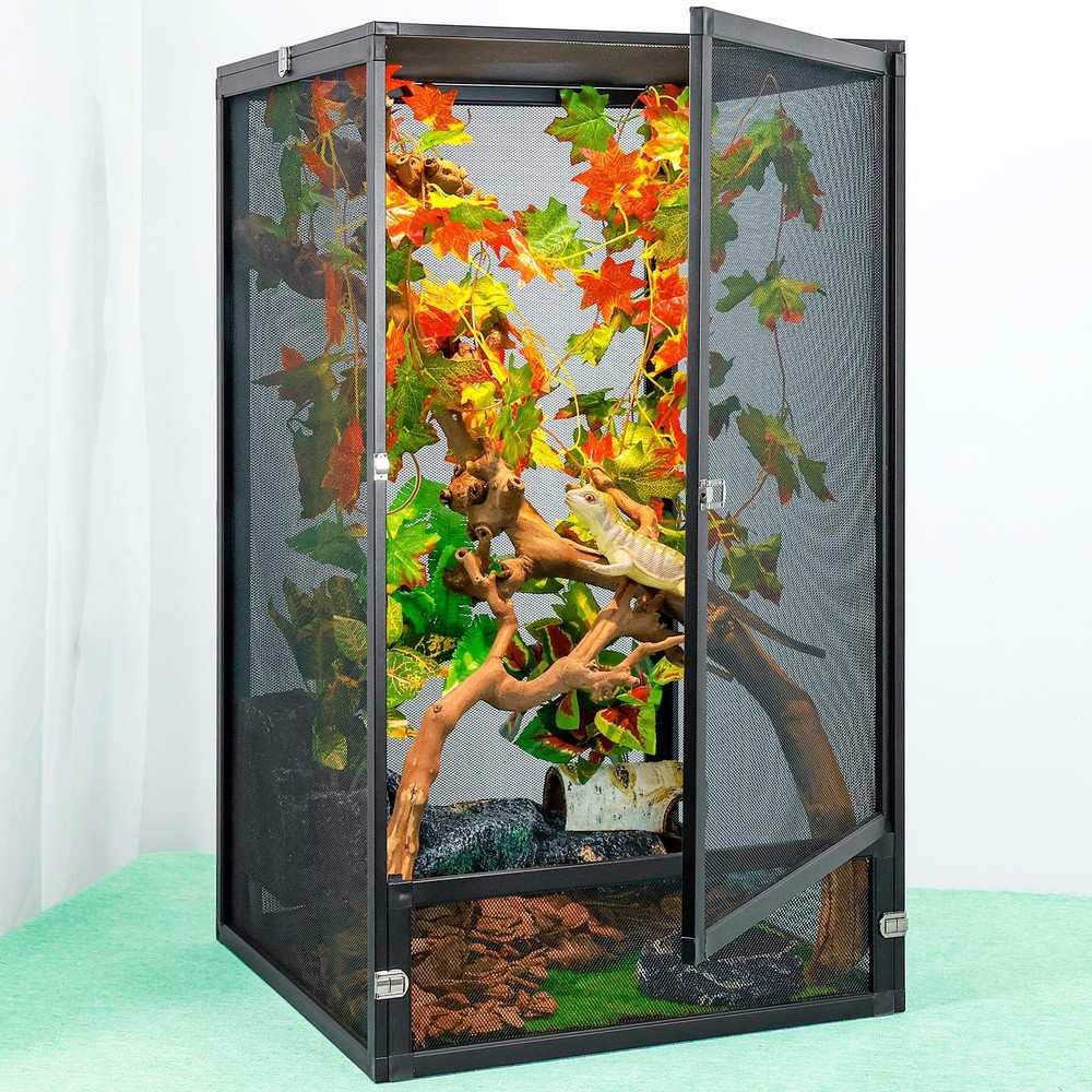 45 Gal Foldable Reptile Terrarium for Gecko & Dragon