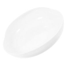 White Self Feeding Bowl For Elderly Practical Base Design
