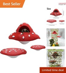 Jumping Spider Accessories 3 Pcs Acrylic Mushroom Platforms Climbing Resting