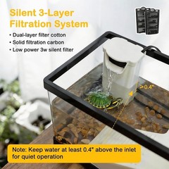 Large Turtle Tank Kit,All in One Red Eared Slider Starter Aquarium | PC Aquatic