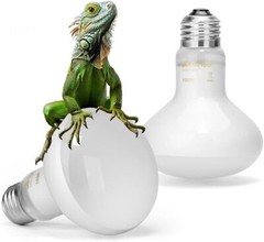 100W Reptile Heat Lamp Bulbs-UVA Basking Light for Lizards Turtles Snakes 2Pk