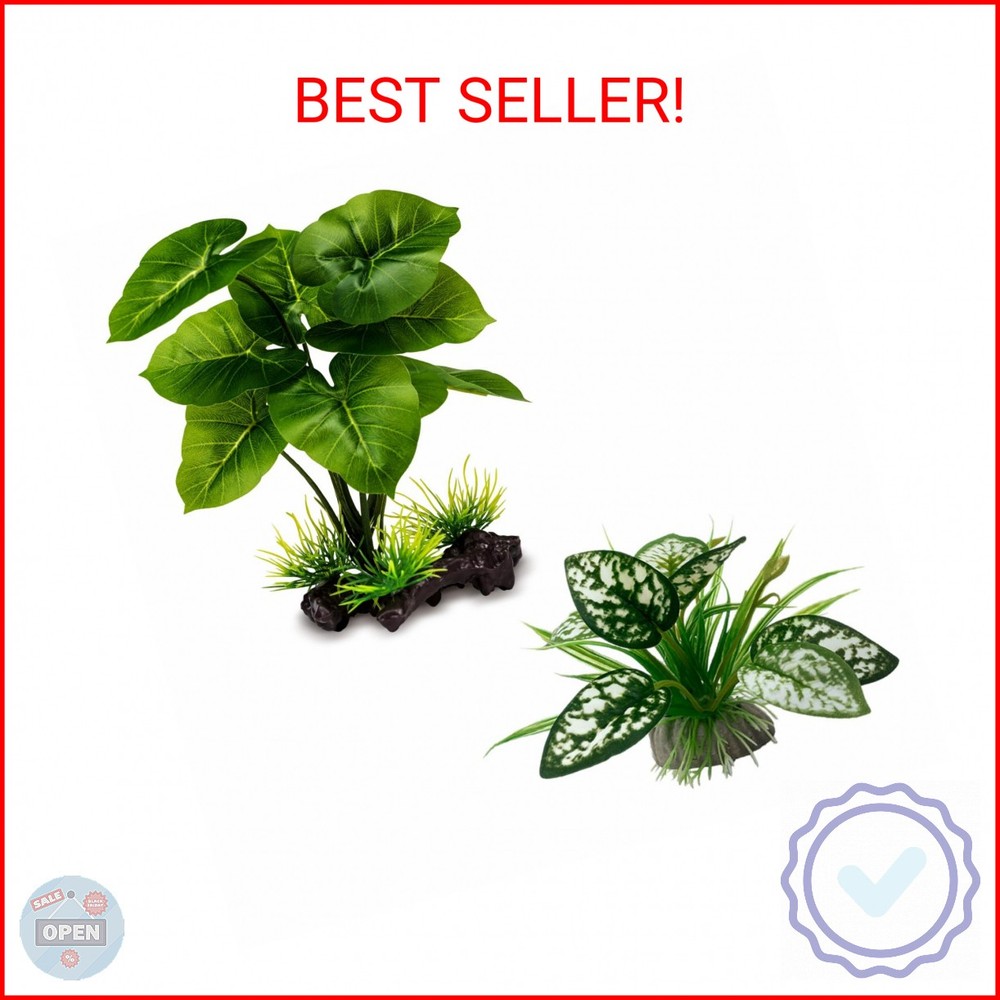 Moonorange Reptile Artificial Plants, Terrarium Plants Decorations Supplies, Aqu