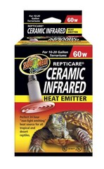 Zoo Med 60 Watt Ceramic Heat Emitter 24 Hour Heat 10-20 Gal. Terrarium – 4 Pack